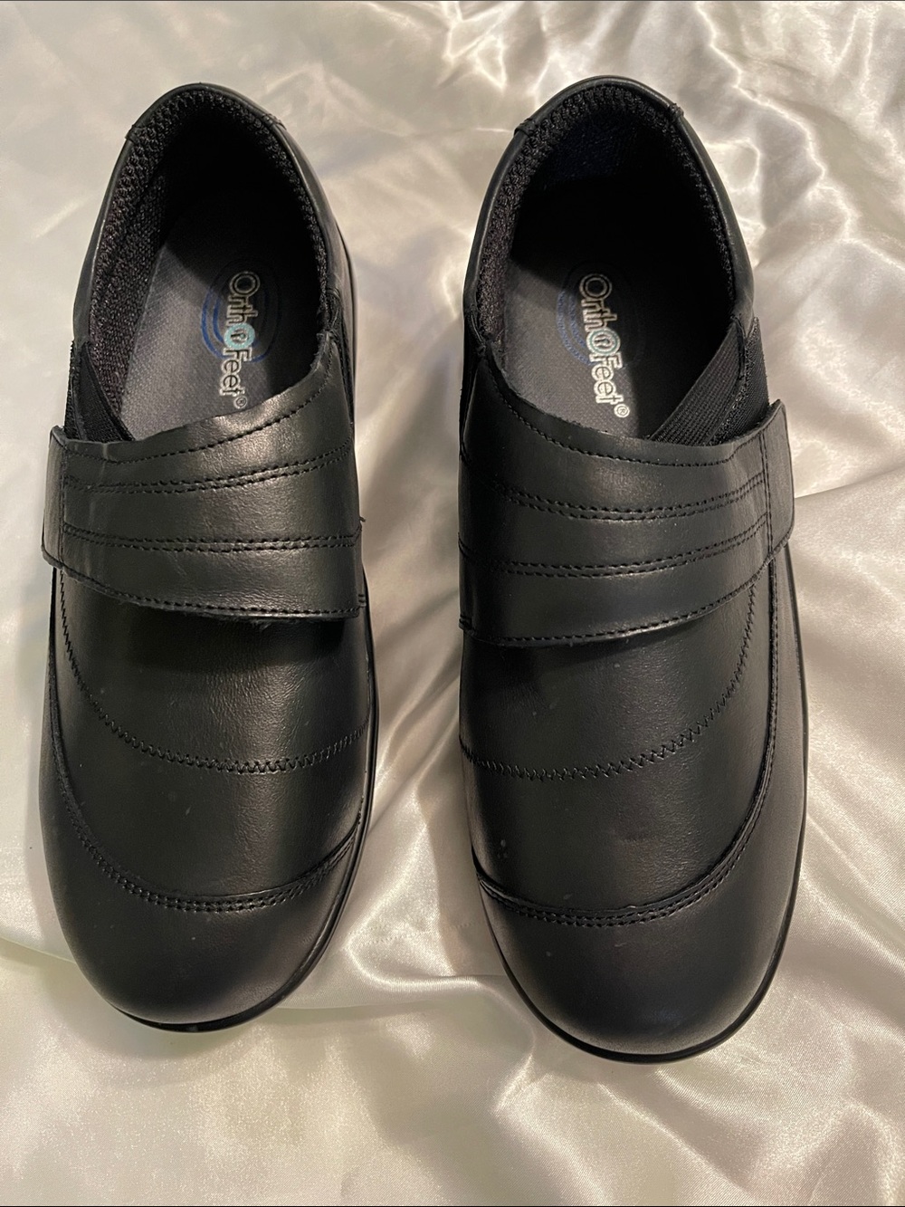 Orthofeet Women's Black Comfort Walking Shoes